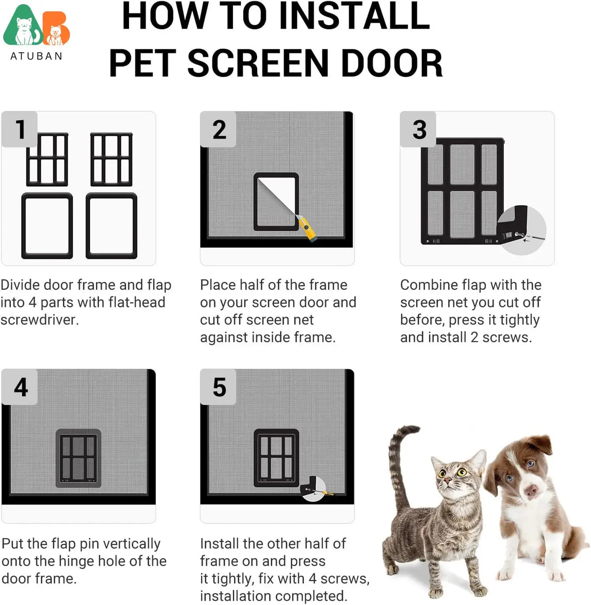 Pet Pet Door Magnetic White