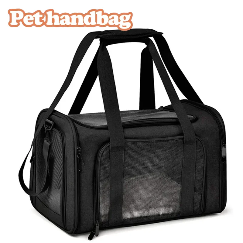 Pet Carrier Soft Black