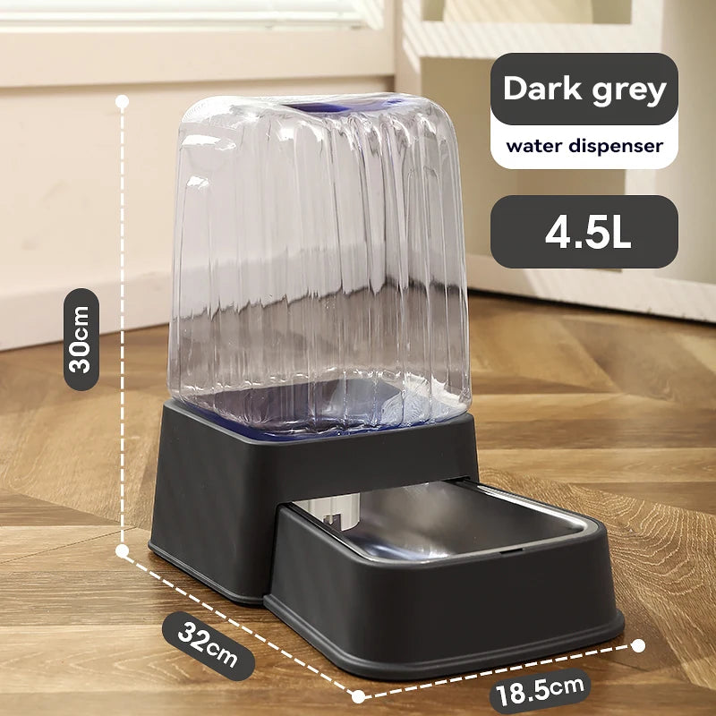 Pet Water Dispenser Dark Grey 4.5L
