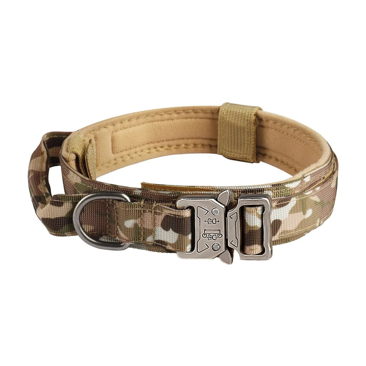 Pet Tactical Nylon Dog Collar with Metal Buckle For Medium to Large Dogs - Camouflage