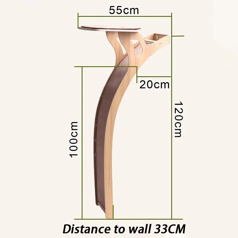 Pet Cat Tree Wooden 120cm