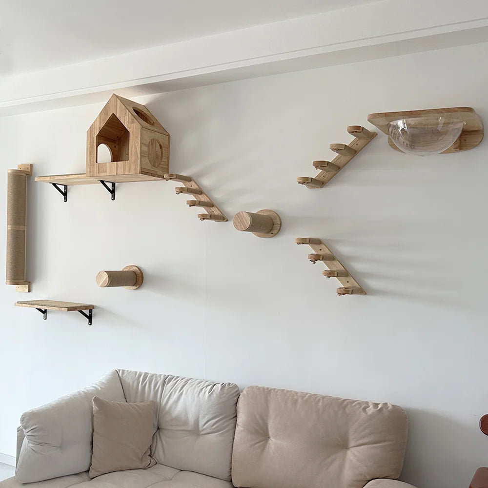 Pet Cat Tree Wooden