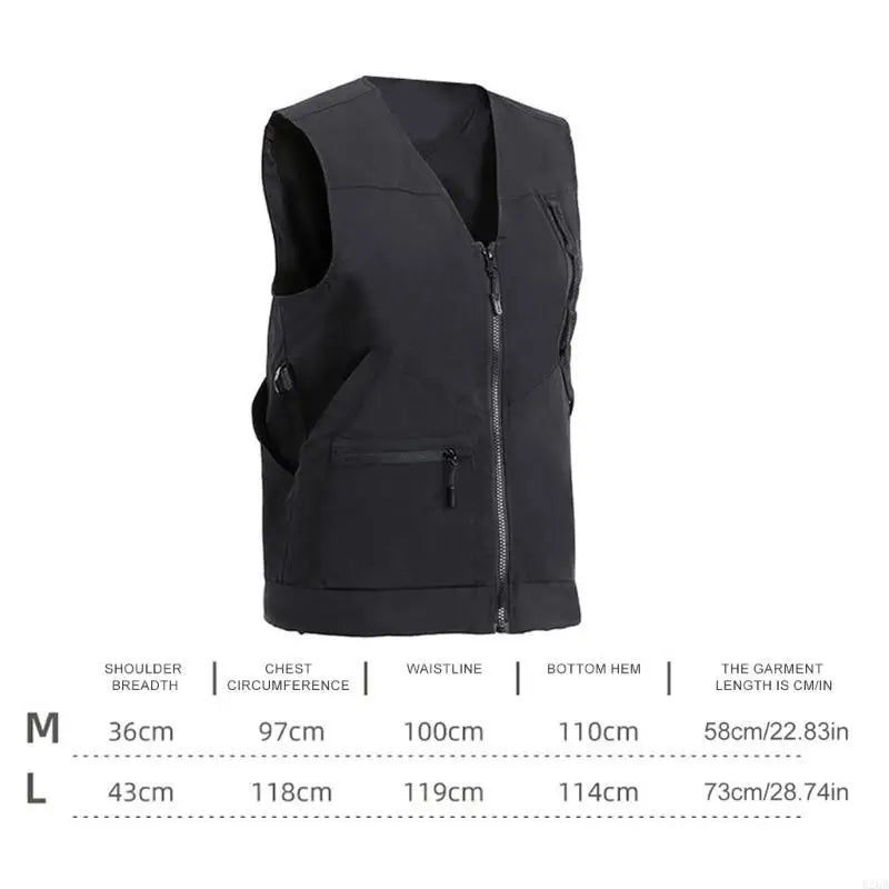Dog Training Vest Professional Work Vest with Functional Storage for Dog Trainers colour Black