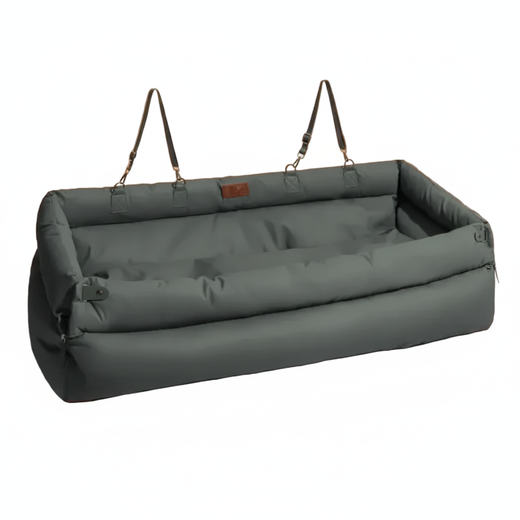 Pet Car Seat Luxury Dark Grey