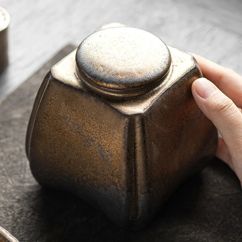 Pet Urn Ceramic Memorial Bronze