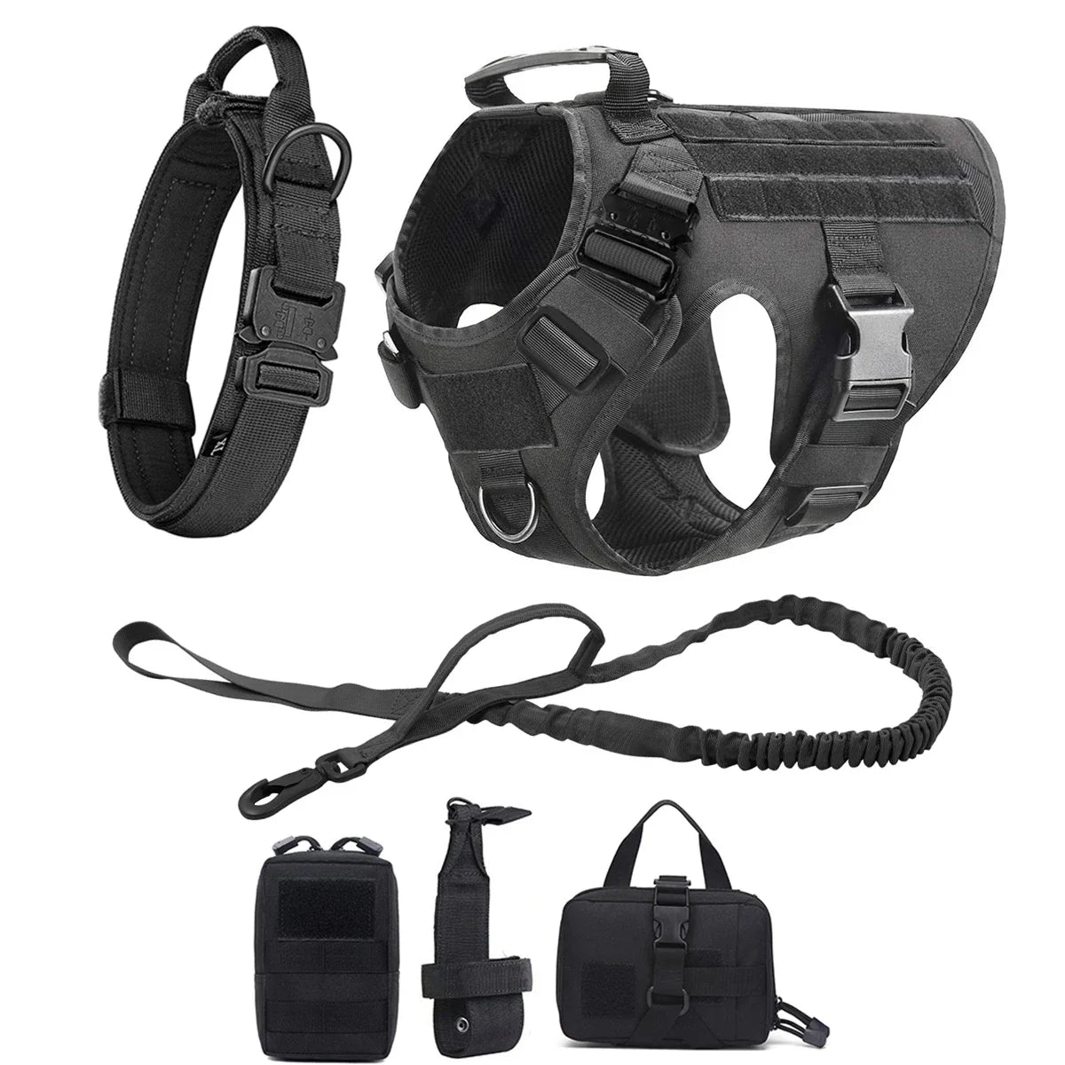 Pet Harness Black Medium