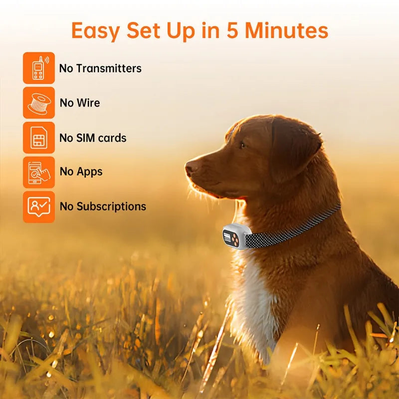 Pet GPS Collar Waterproof Black