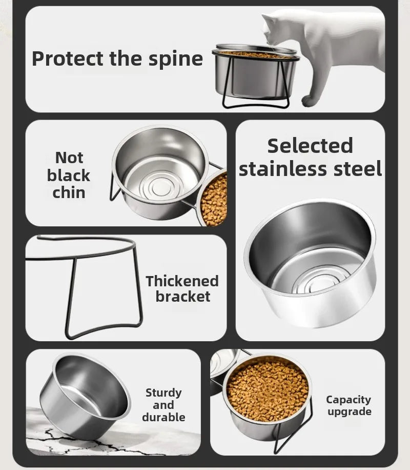Pet Feeder Stainless Steel Large