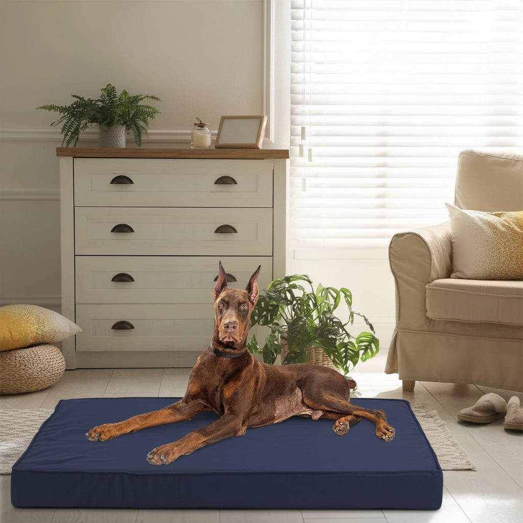 Orthopedic Dog Bed for Large Dogs with Waterproof Lining and Non-Slip Base, Machine Washable