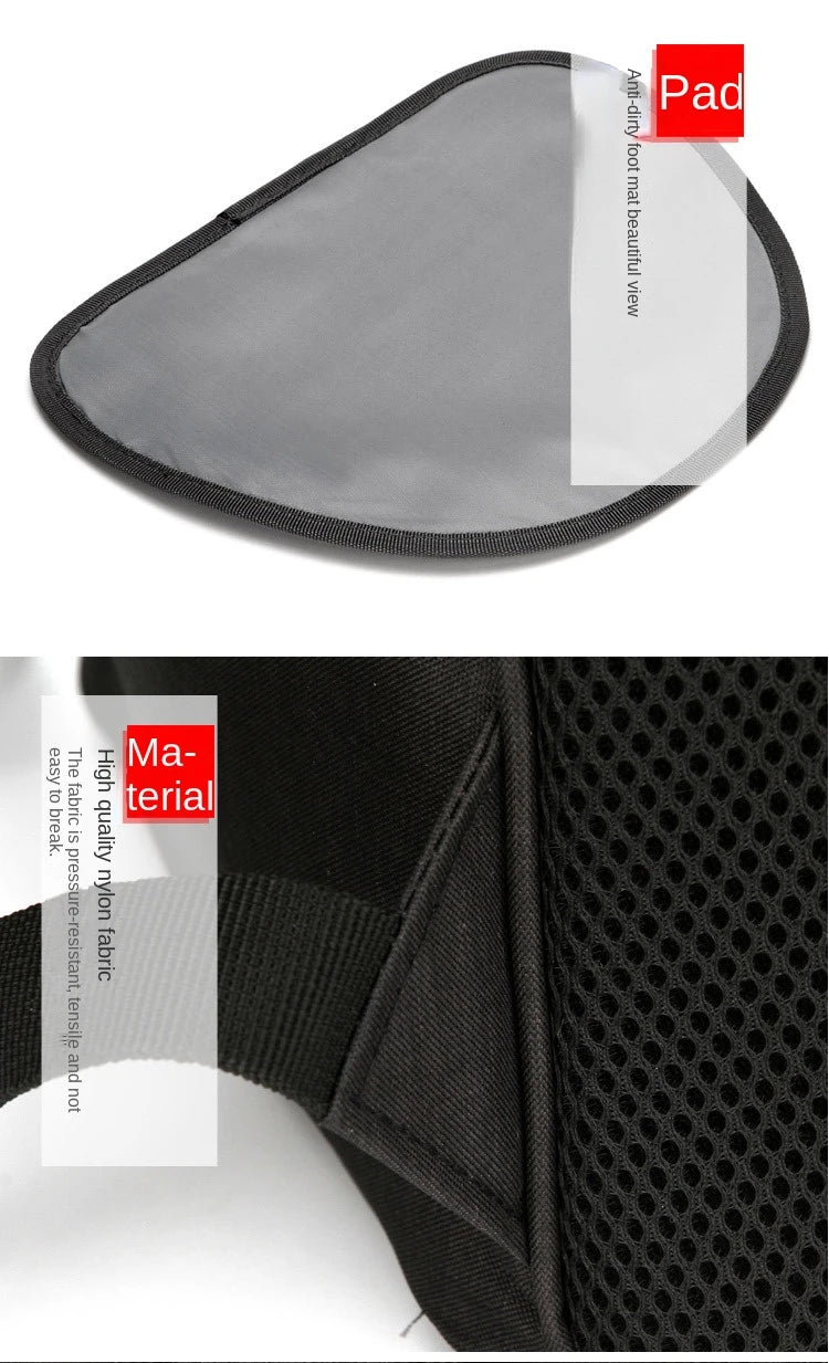 Nylon Mesh Dog Carrier Backpack Portable Outdoor Travel Bag for Small Dogs - Black/red