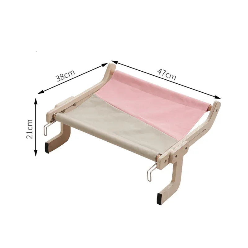 Pet Hammock Wooden Blue