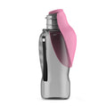 Pet Portable 800ml Dog Water Bottle for Outdoor Travel - Pink