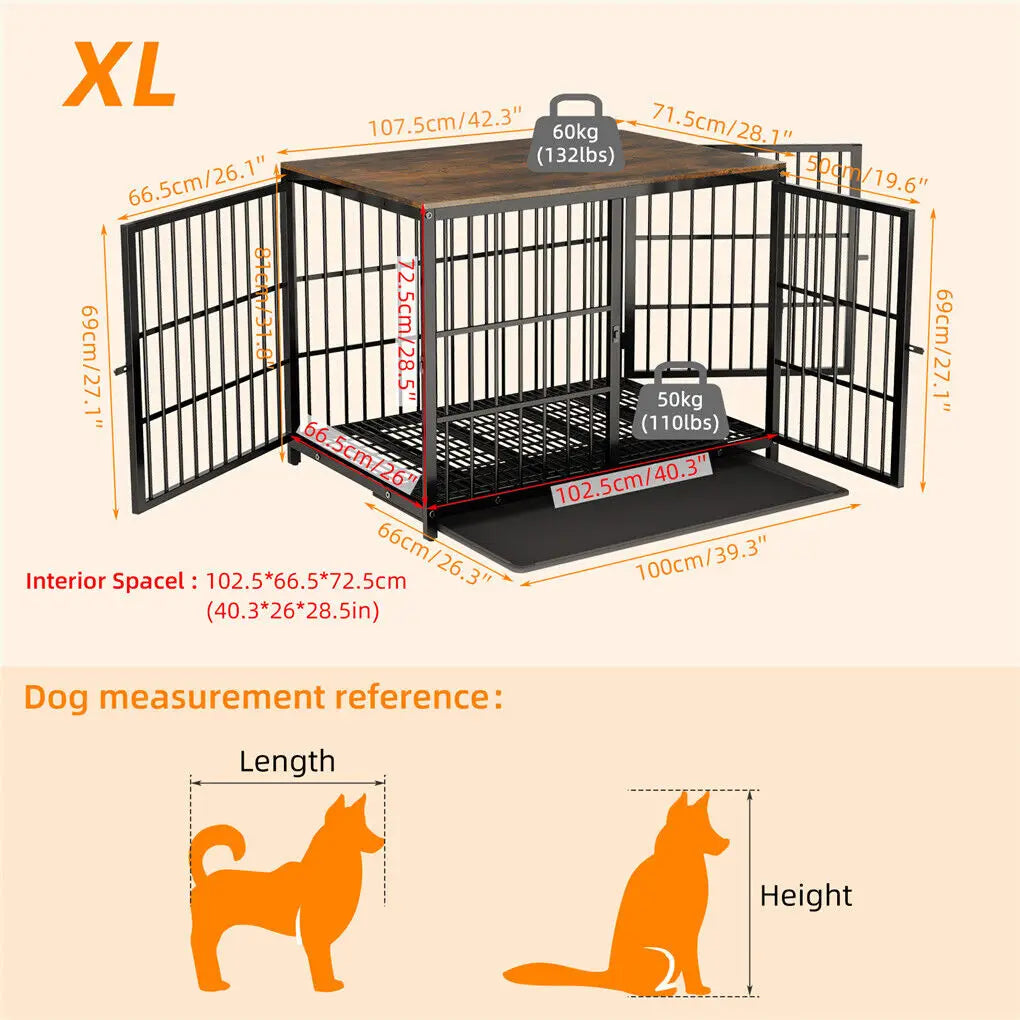 Pet Cage Black