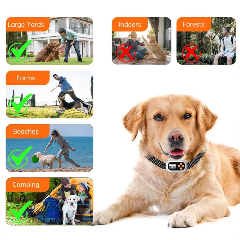Pet GPS Collar Waterproof Black