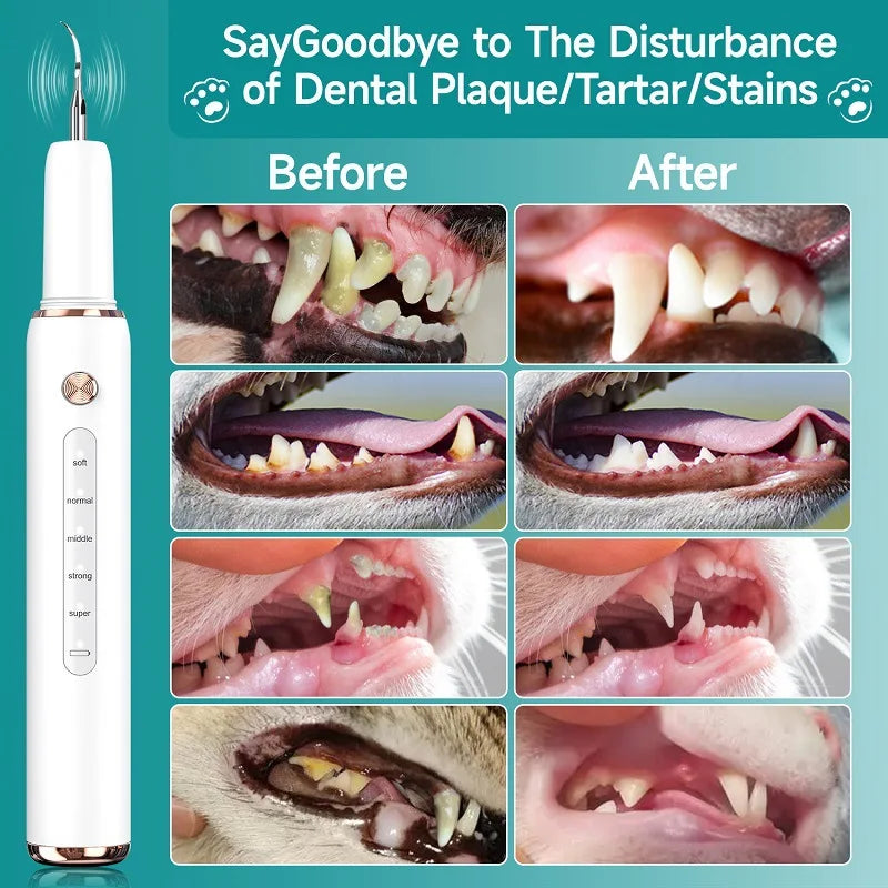 Electric Ultrasonic Pet Dental Cleaner for Dogs Teeth Plaque Remover