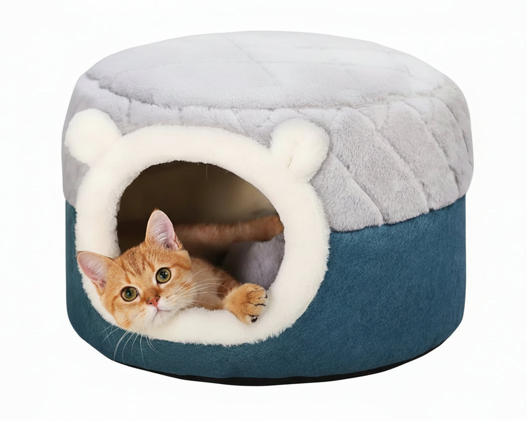 Pet Cat Bed Plush Small
