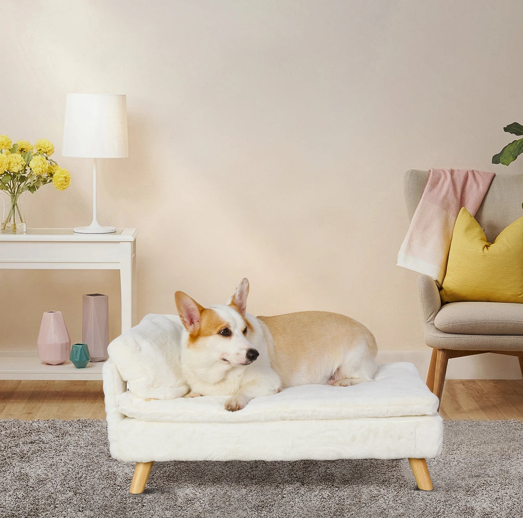 Pet Bed Waterproof White Small