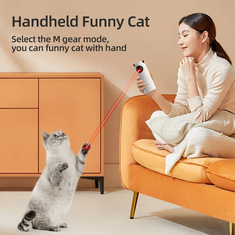 Cat Laser Toy Automatic Interactive Smart LED Teaser for Cats