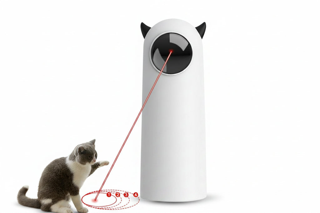Cat Laser Toy Automatic Interactive Smart LED Teaser for Cats