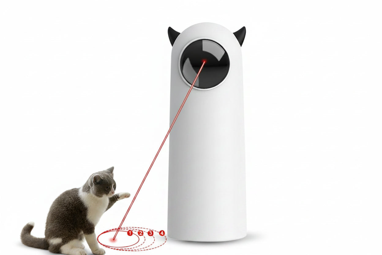 Cat Laser Toy Automatic Interactive Smart LED Teaser for Cats