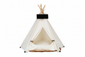 Pet Teepee Bed Foldable White Small